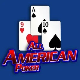 All American Poker online game logo by RTG (Reel Time Gaming) on flaksicasinos.com