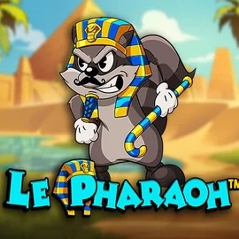Le Pharaoh slot logo by Hacksaw Gaming at Flaksi Casino
