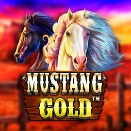 Mustang Gold slot logo by Pragmatic Play at Flaksi Casino