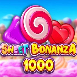 Sweet Bonanza 1000 online game logo by Pragmatic Play on flaksicasinos.com